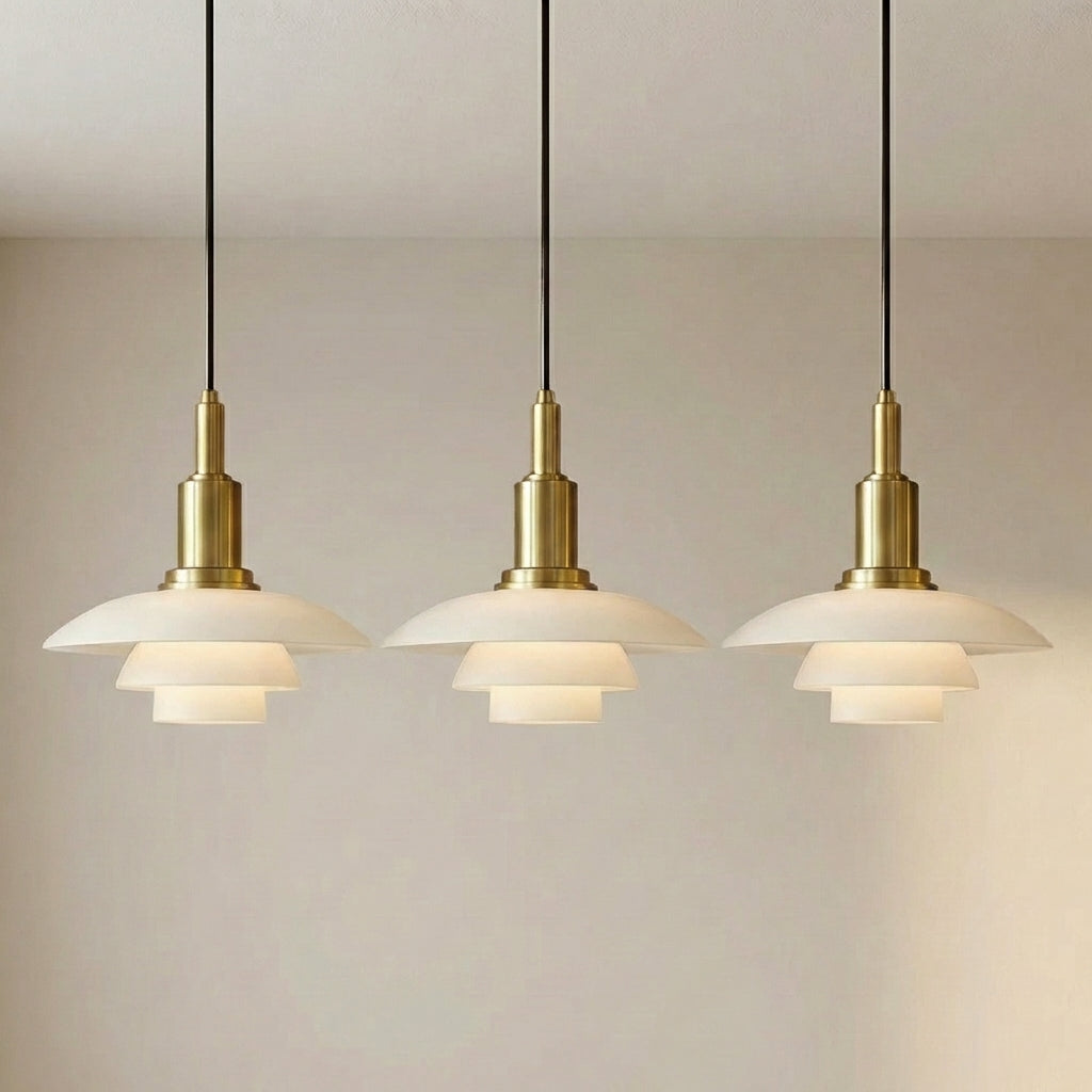 Dansk designpendel med 2/3 lys
