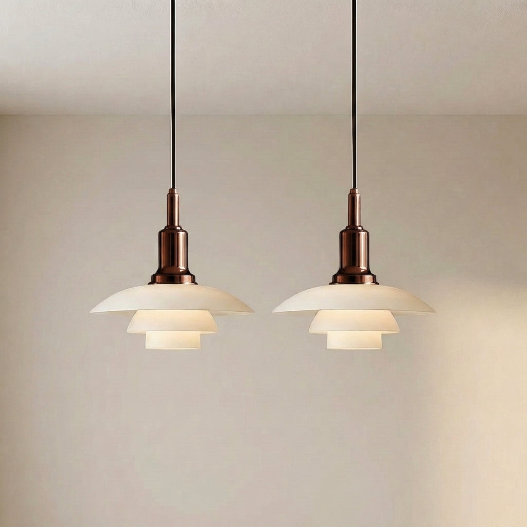 Dansk designpendel med 2/3 lys