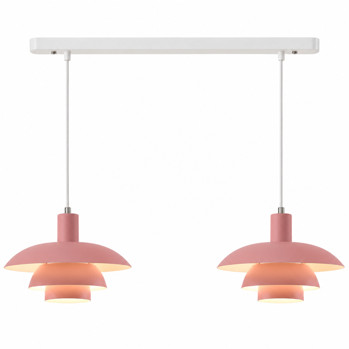 Lámpara colgante Irda de estilo danés de 2 luces