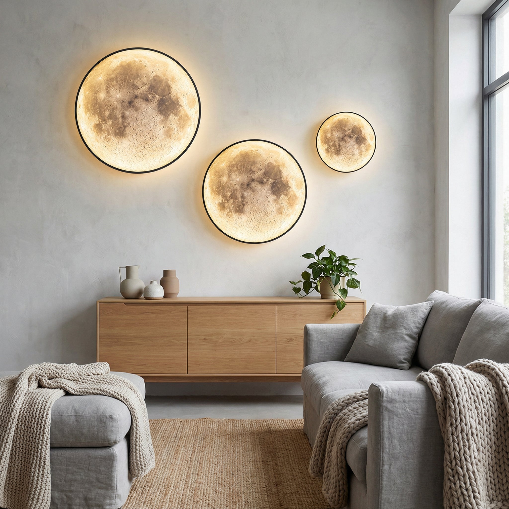 Die Mond-Wandleuchte