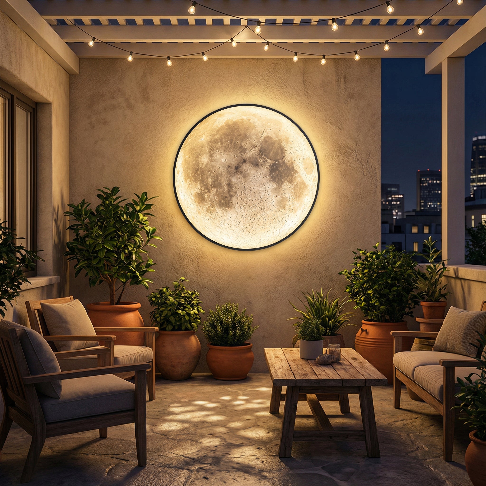 Die Mond-Wandleuchte