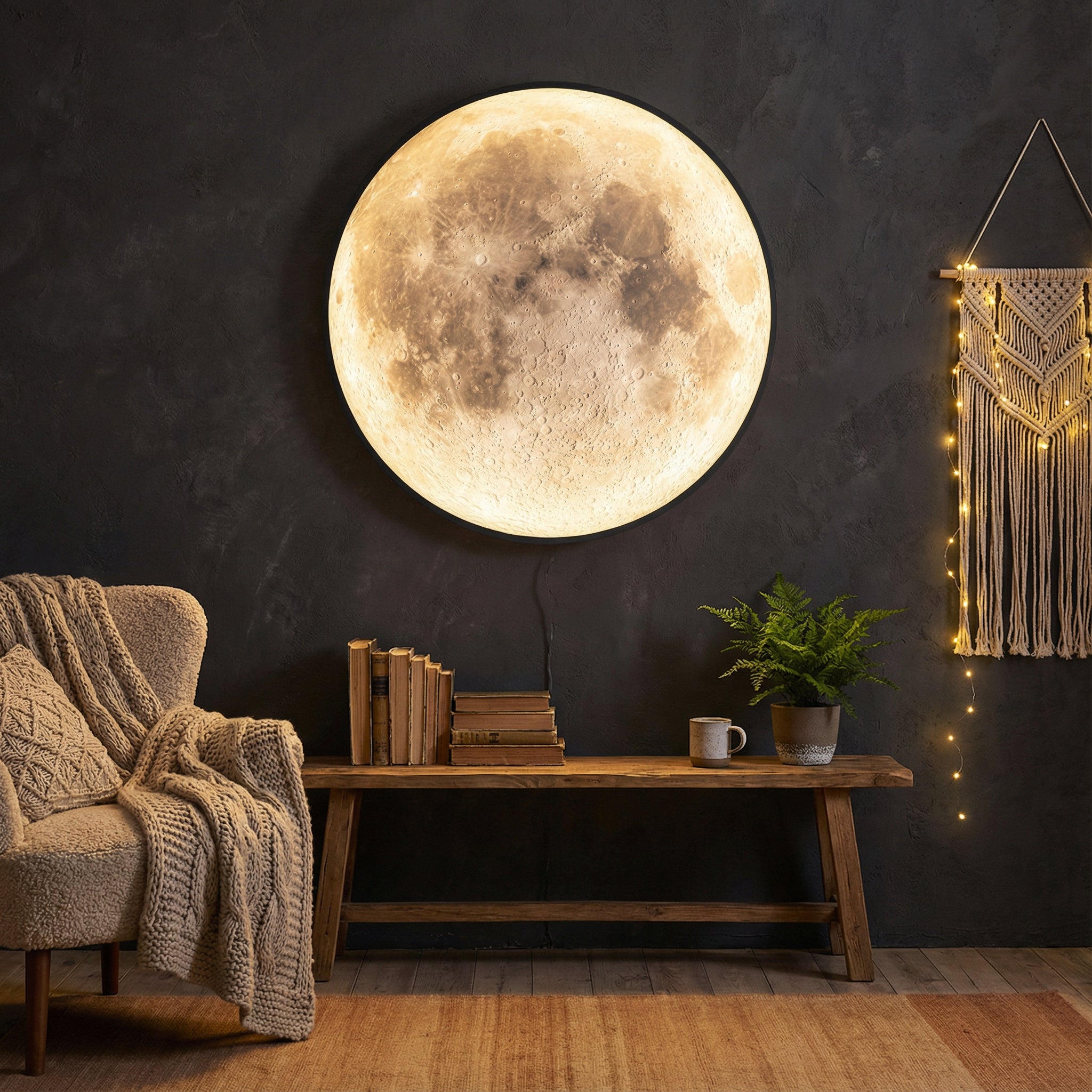 Die Mond-Wandleuchte