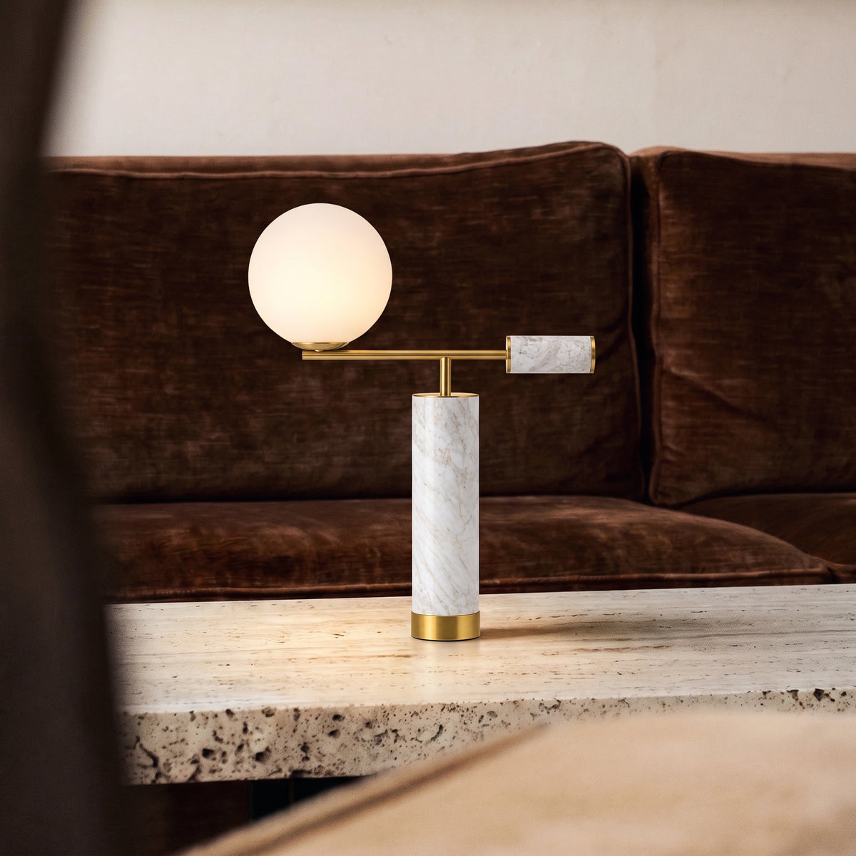 Aether Marble Art Table Lamp