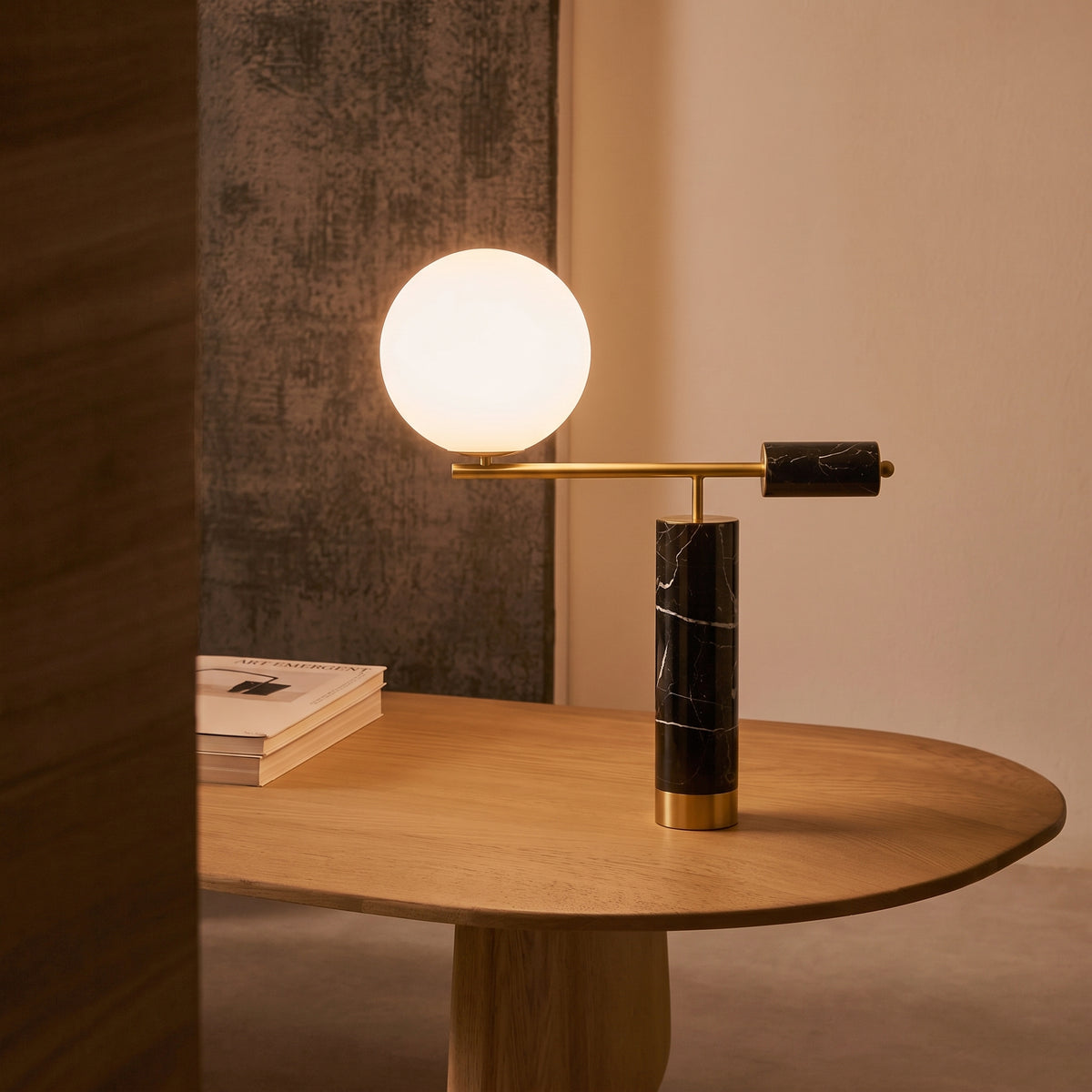 Aether Marble Art Table Lamp