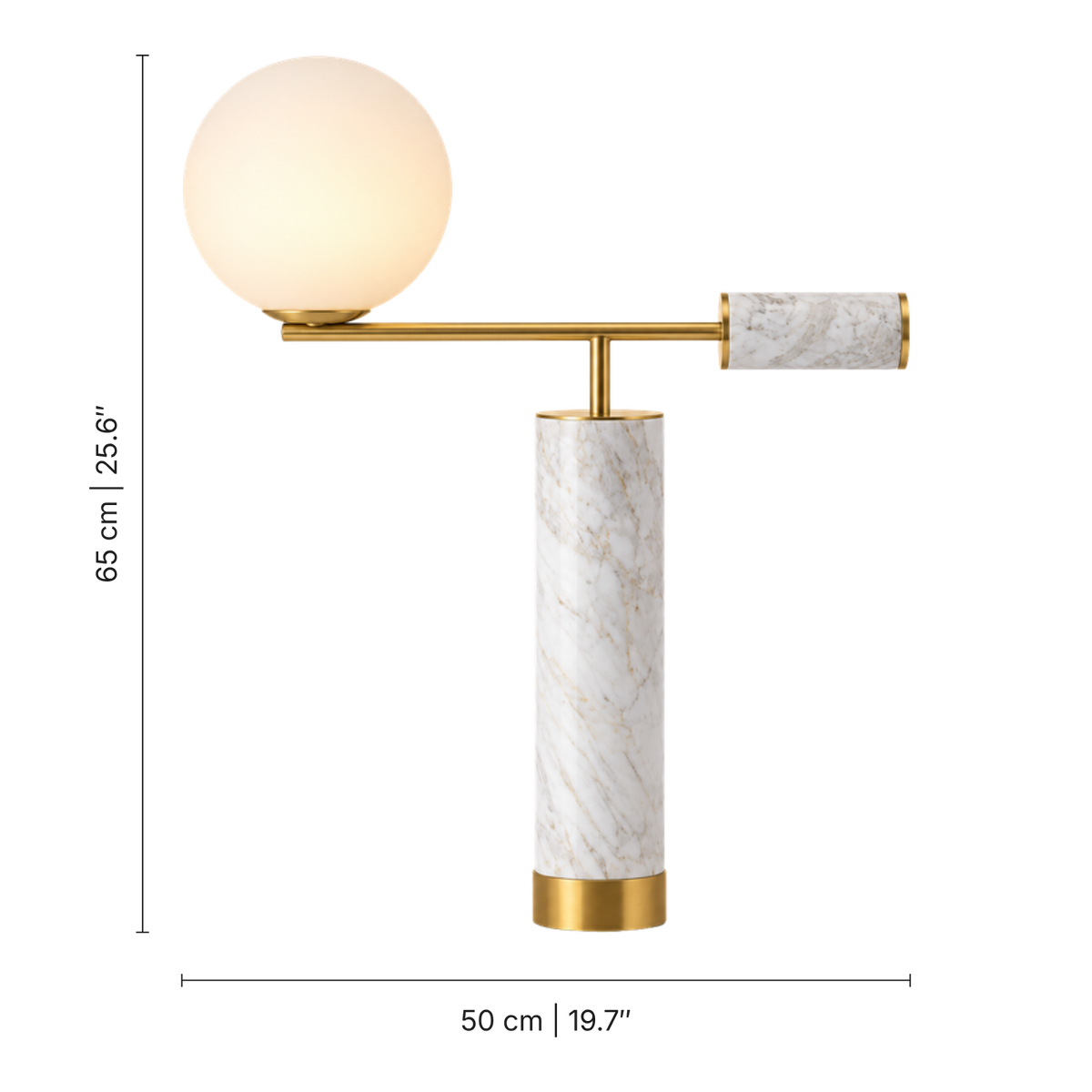 Aether Marble Art Table Lamp