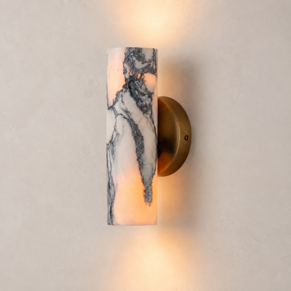 Alabaster Up And Down Wall Light