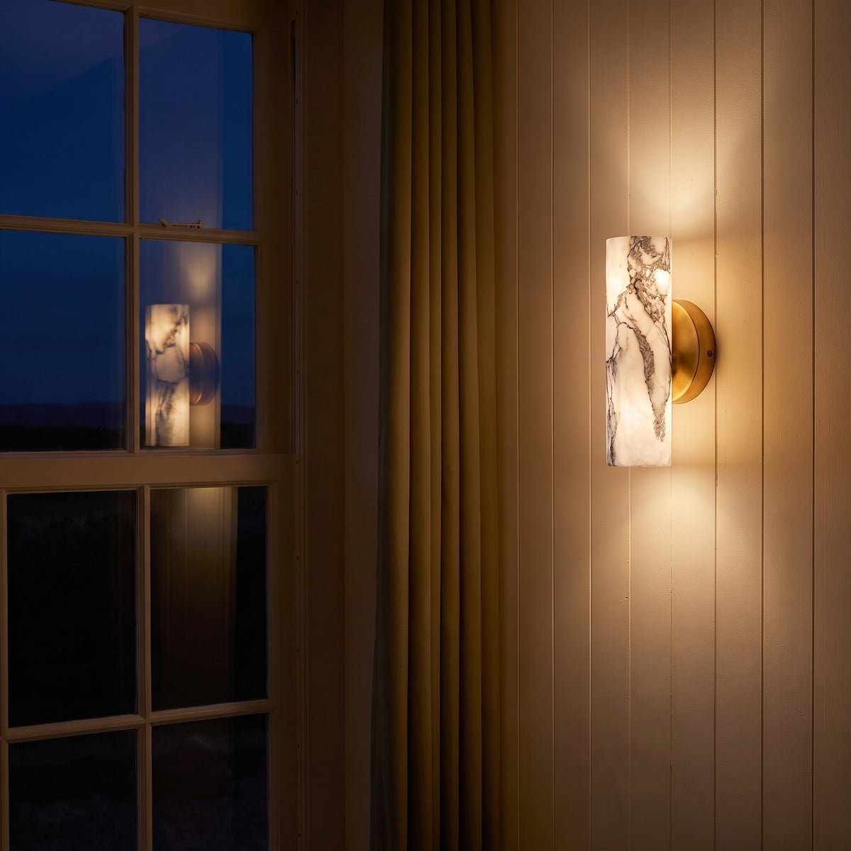 Alabaster Up And Down Wall Light