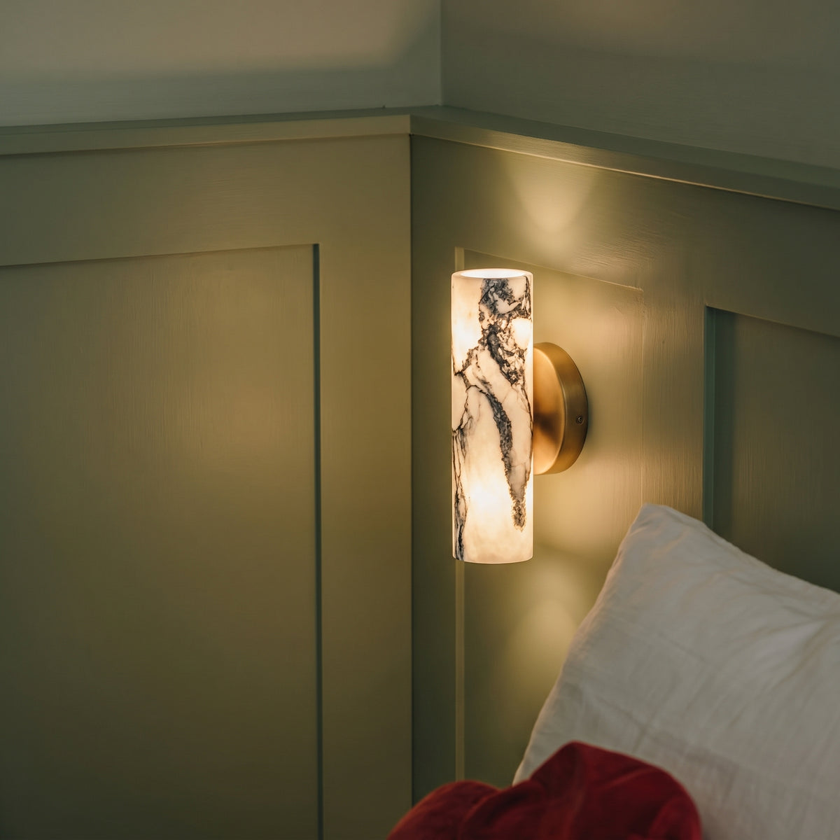 Alabaster Up And Down Wall Light