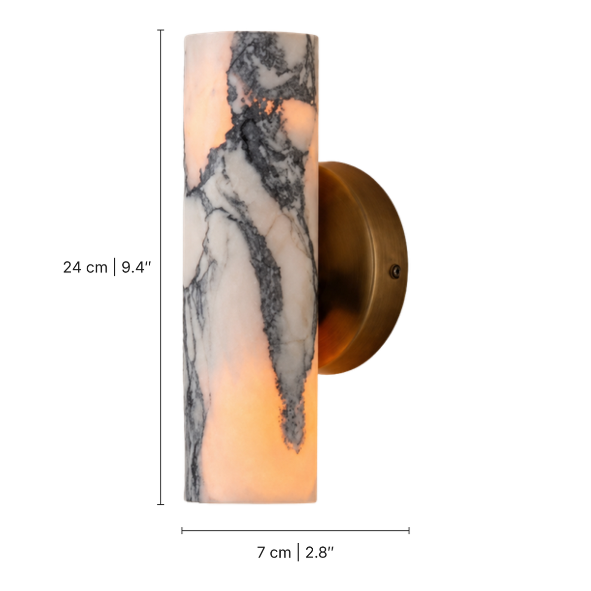 Alabaster Up And Down Wall Light