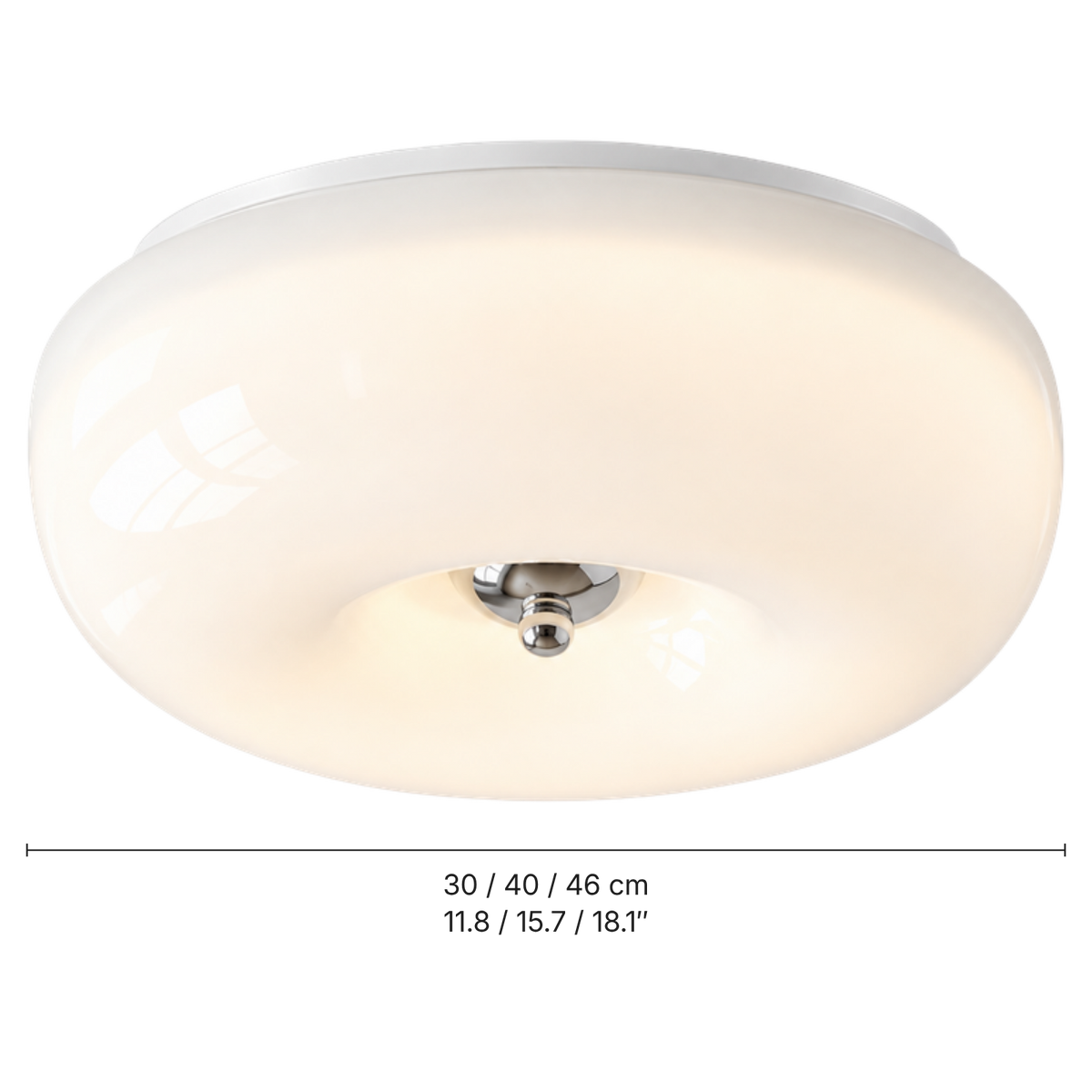 Art Deco Mushroom Ceiling Light