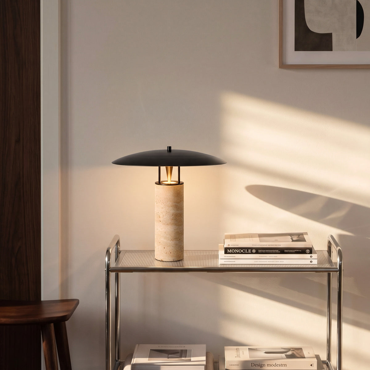 Calypso Travertine Table Lamp