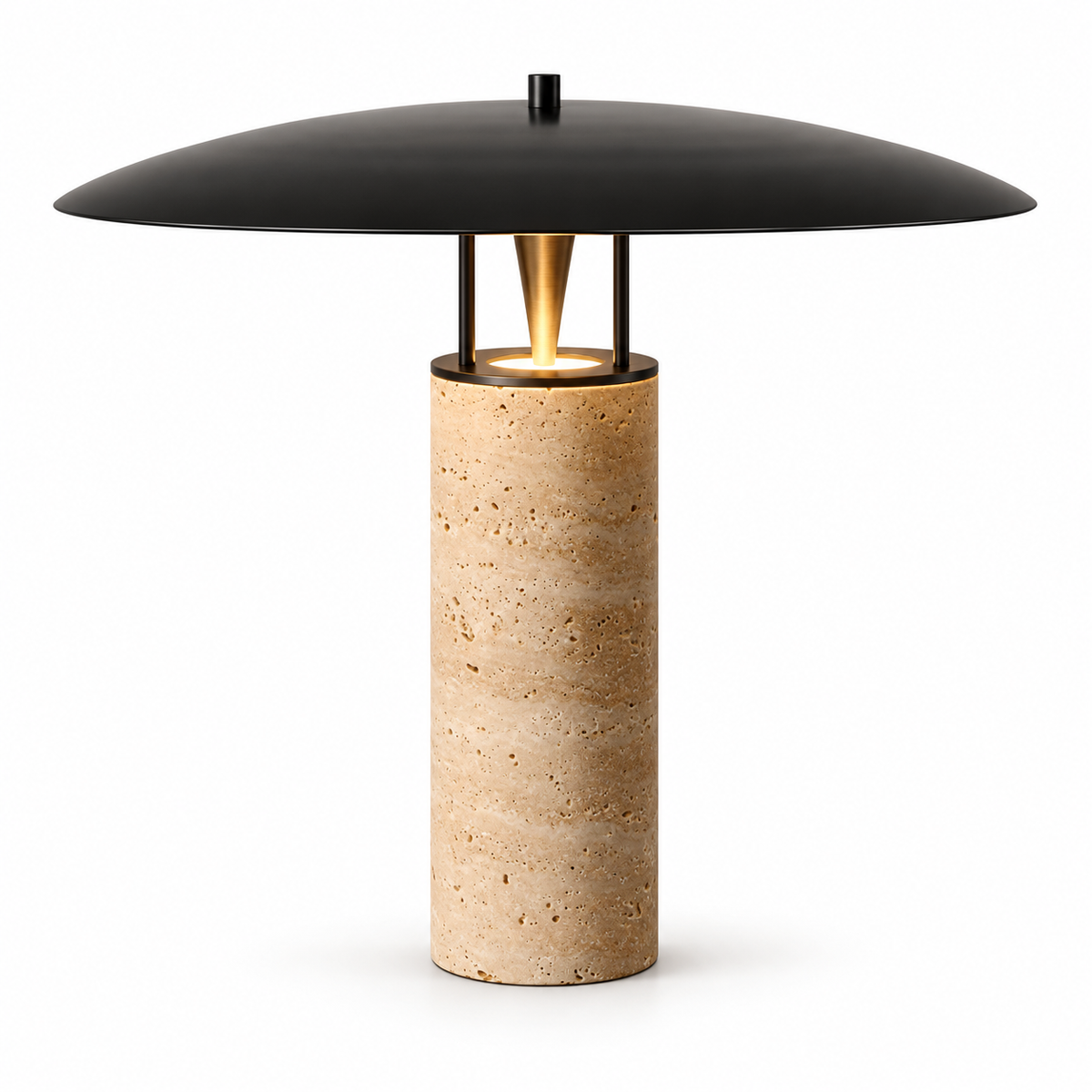 Calypso bordlampe i travertin