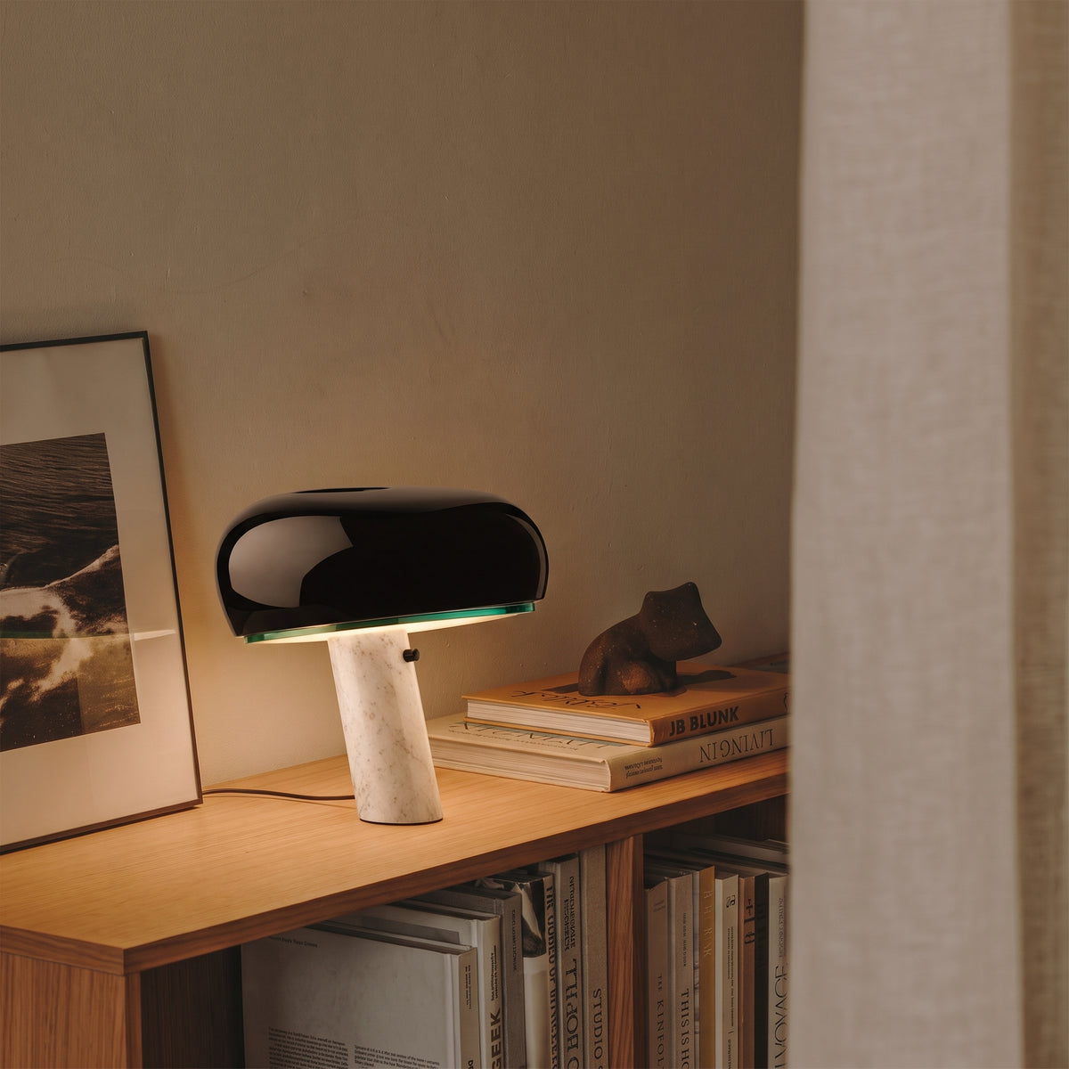 Cupola White Marble Table Lamp