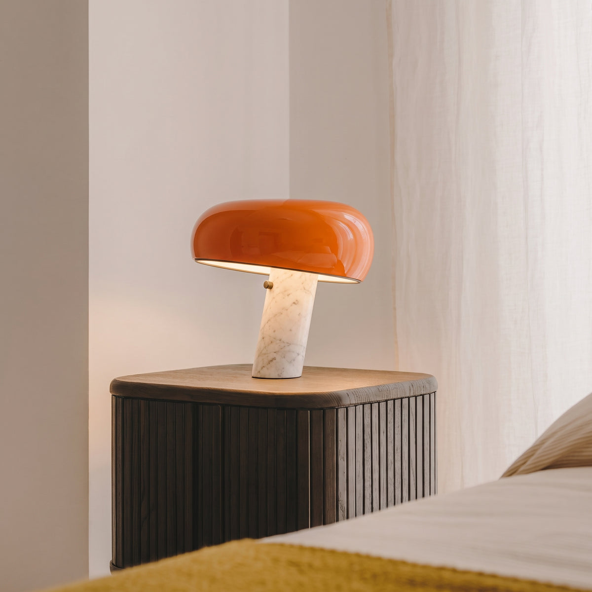 Cupola White Marble Table Lamp