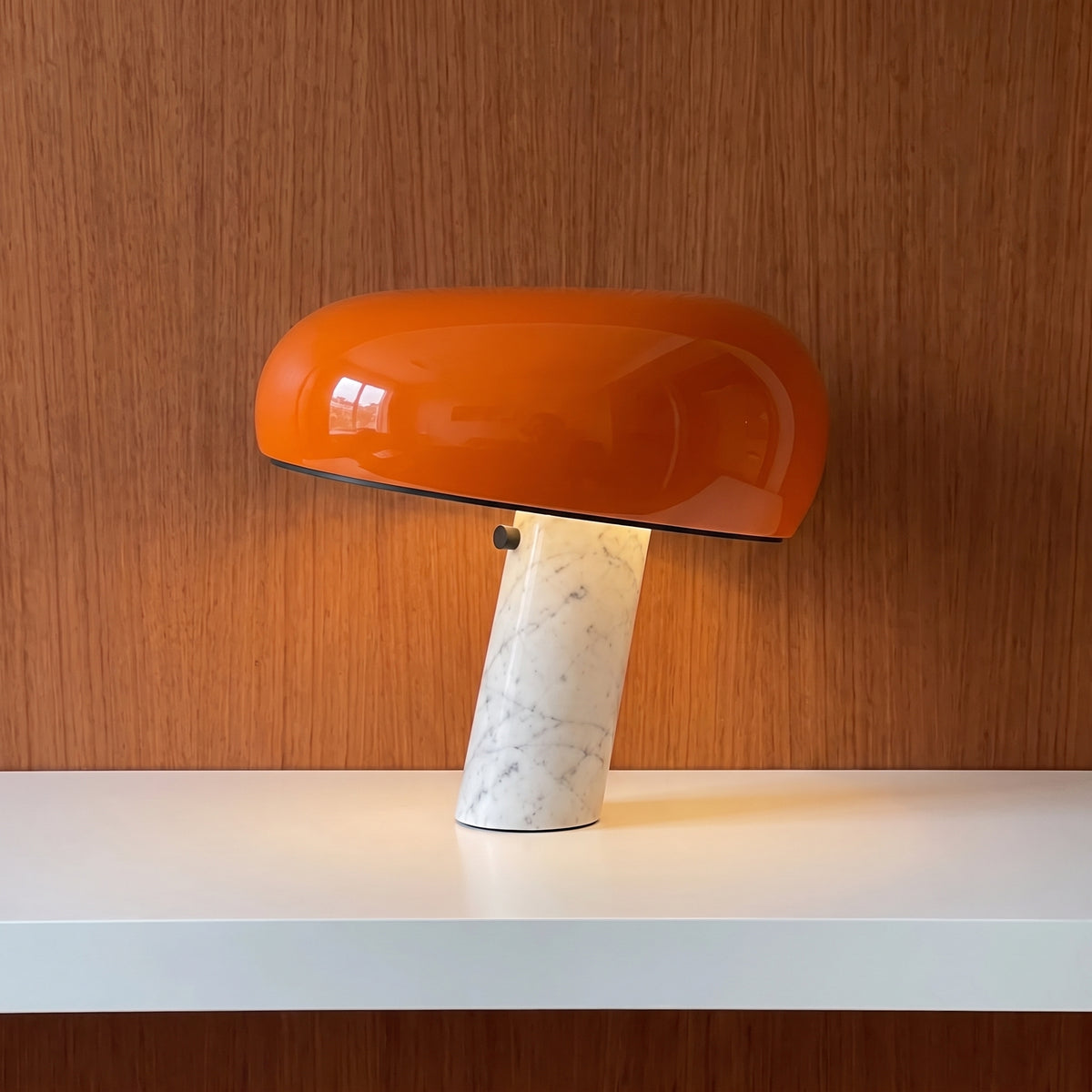 Cupola White Marble Table Lamp