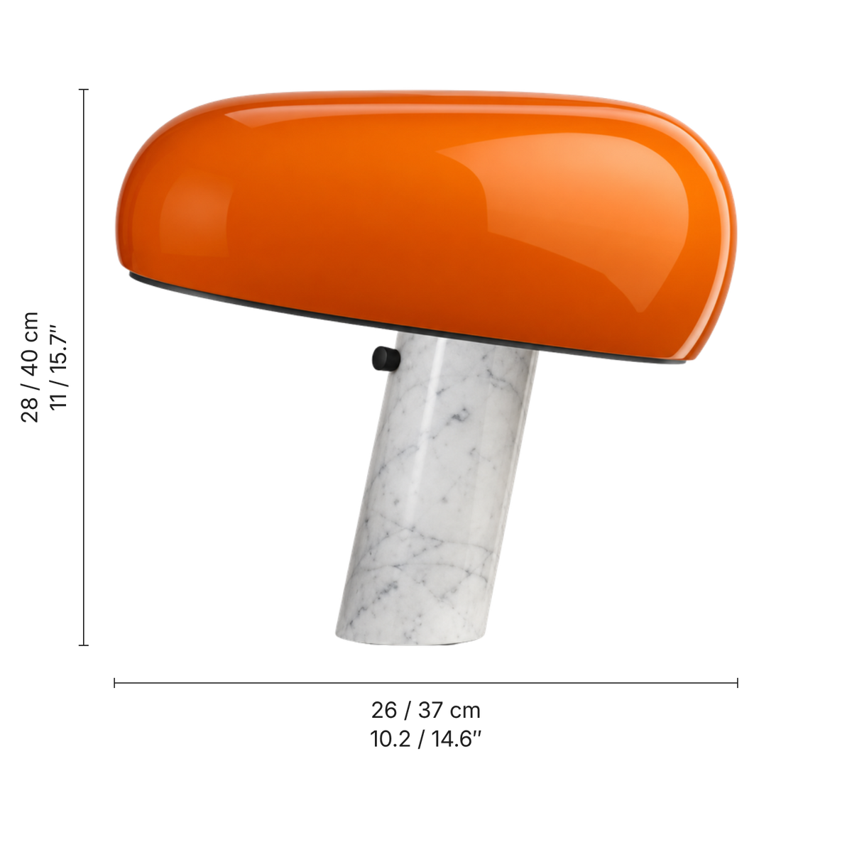 Cupola White Marble Table Lamp