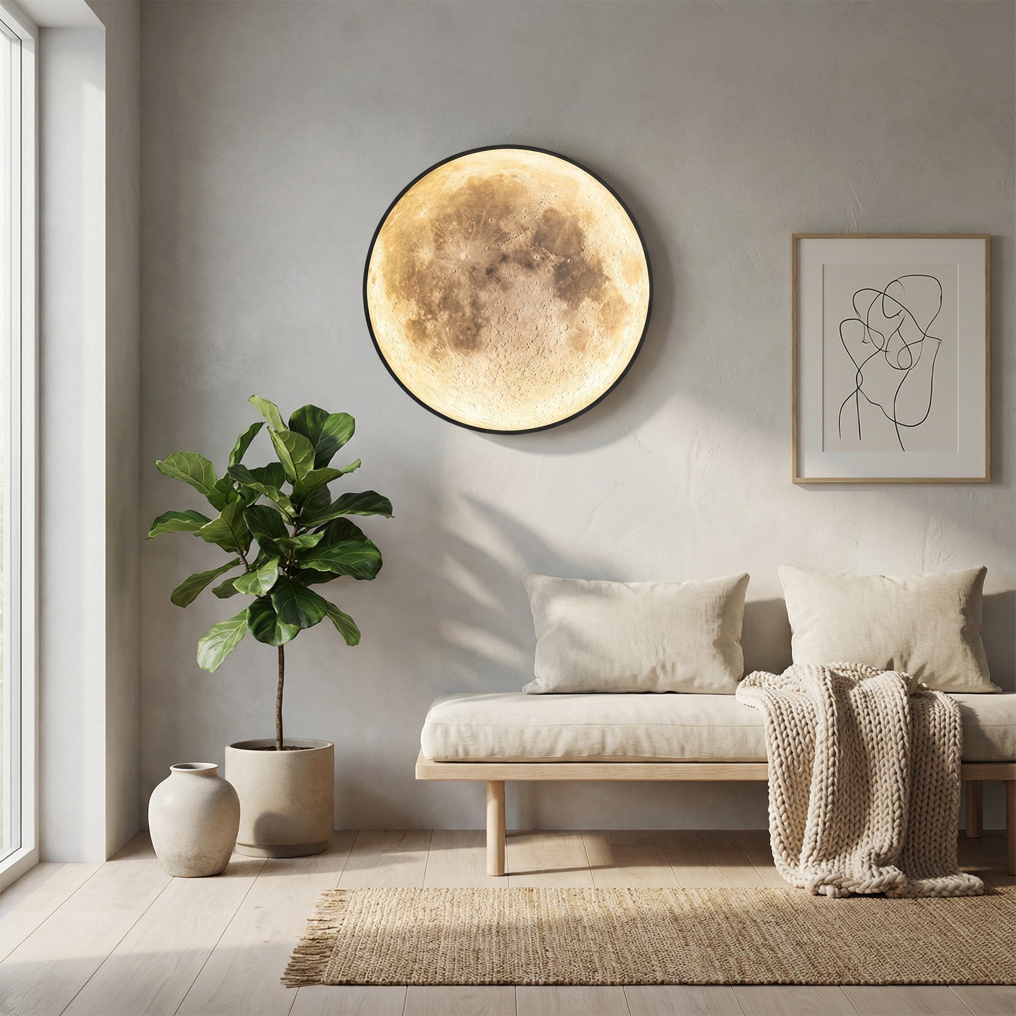 Die Mond-Wandleuchte