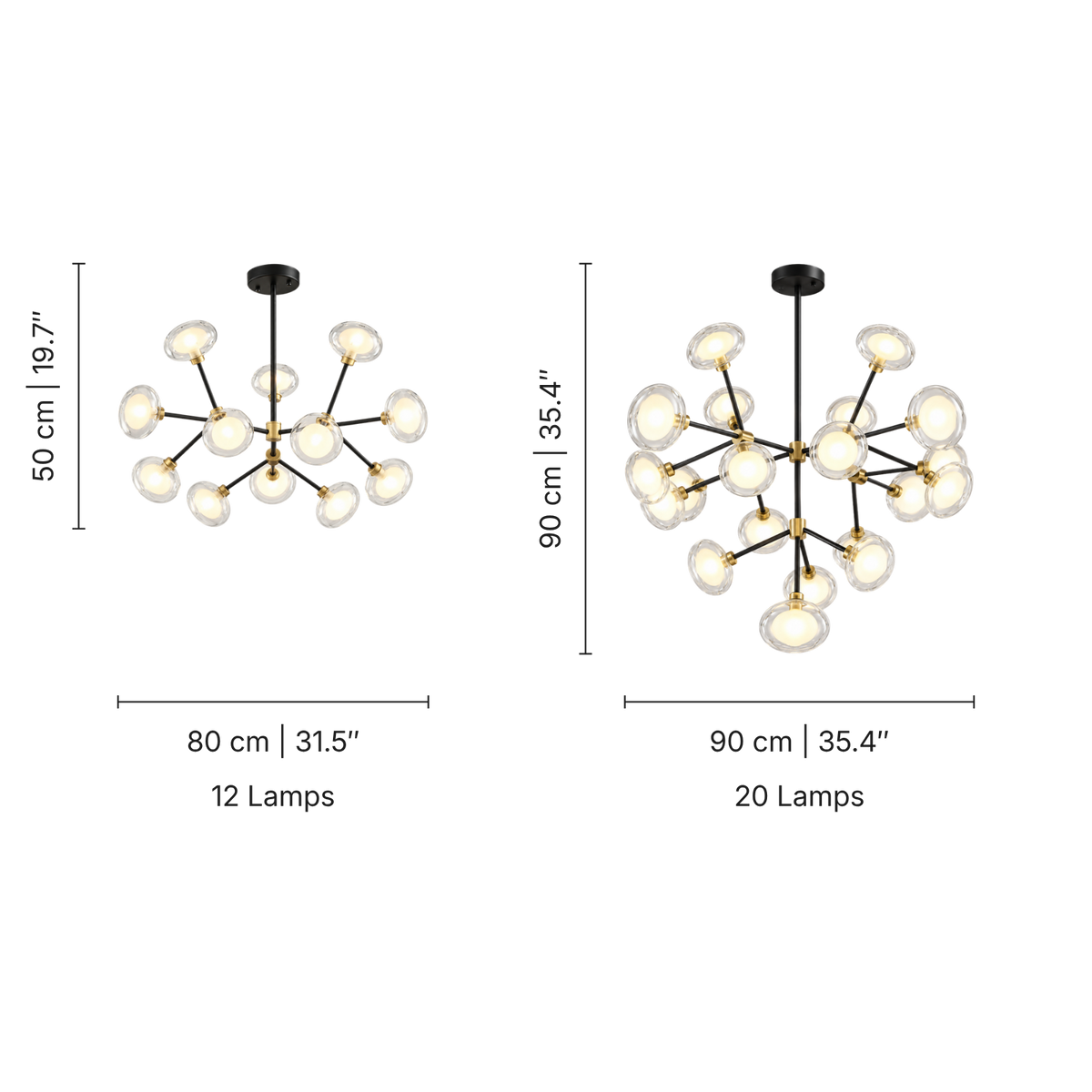 Edoru Sputnik Style Chandelier