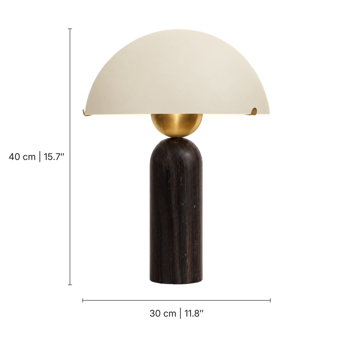 Lampada da tavolo a fungo Fiora in marmo
