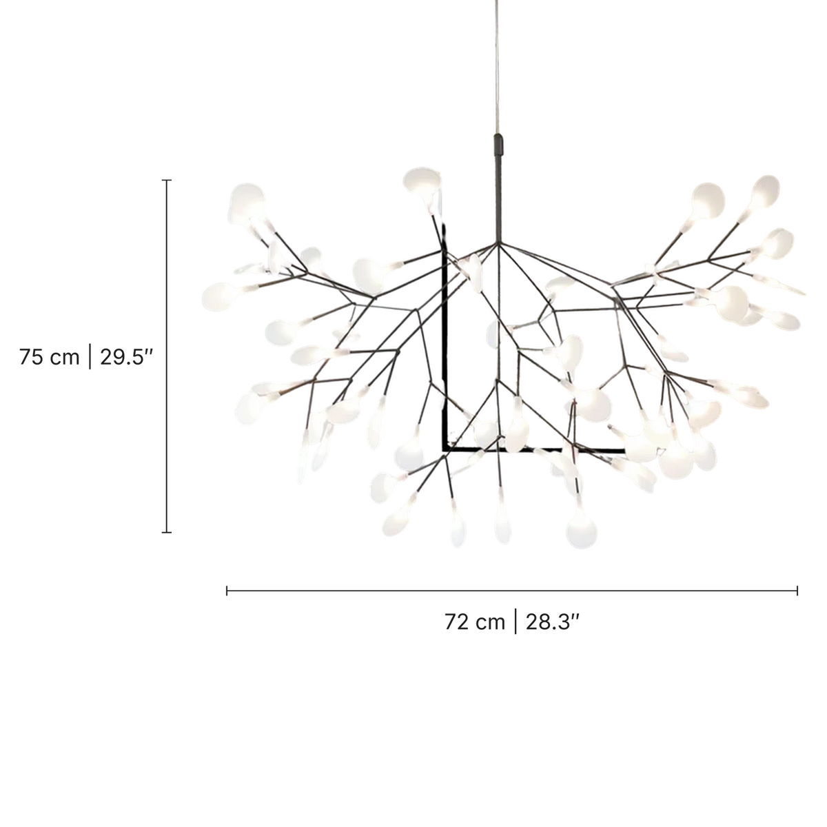 Lampada a sospensione Firefly: dimensioni