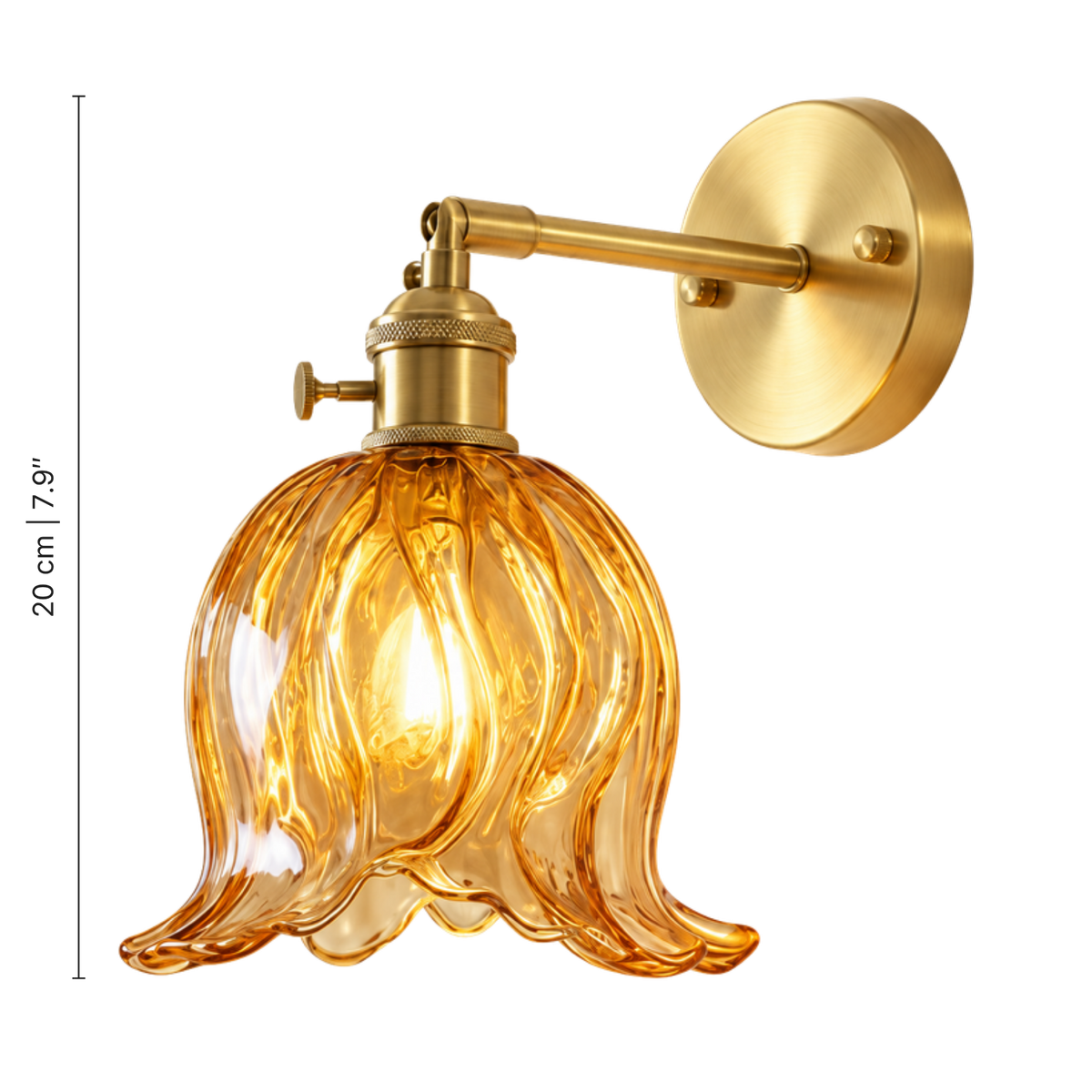 Flower Glass Wall Light