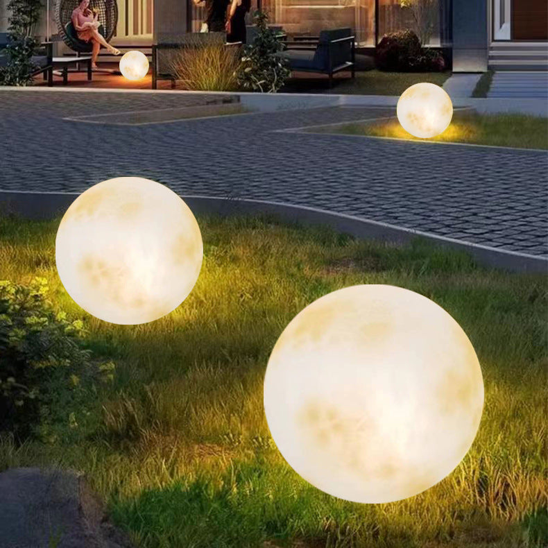 Solarbetriebene Mond-Gartenleuchte
