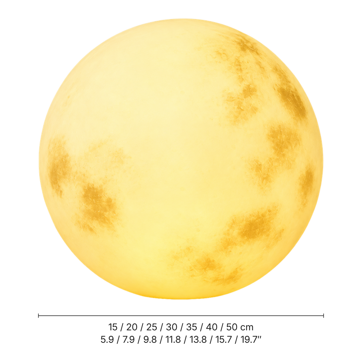 Solarbetriebene Mond-Gartenleuchte