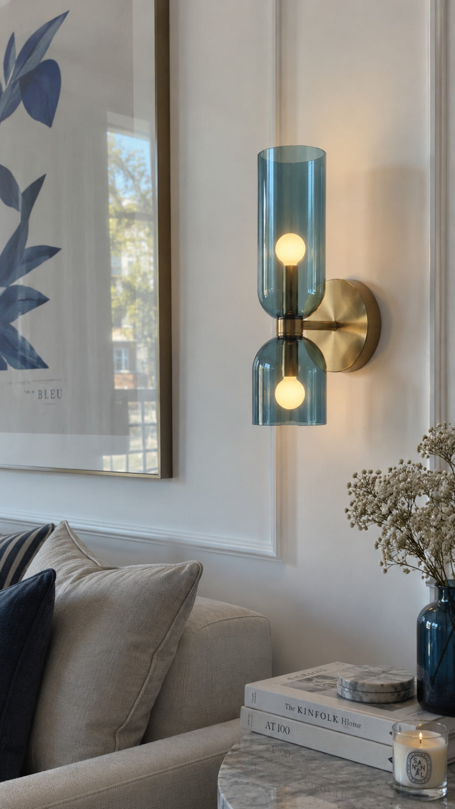 Glass Up And Down Wall Light