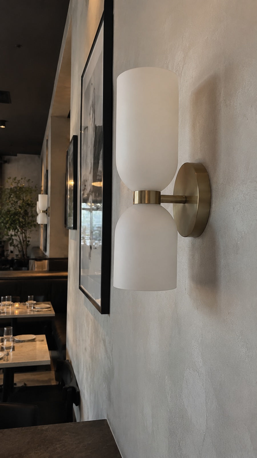 Glass Up And Down Wall Light