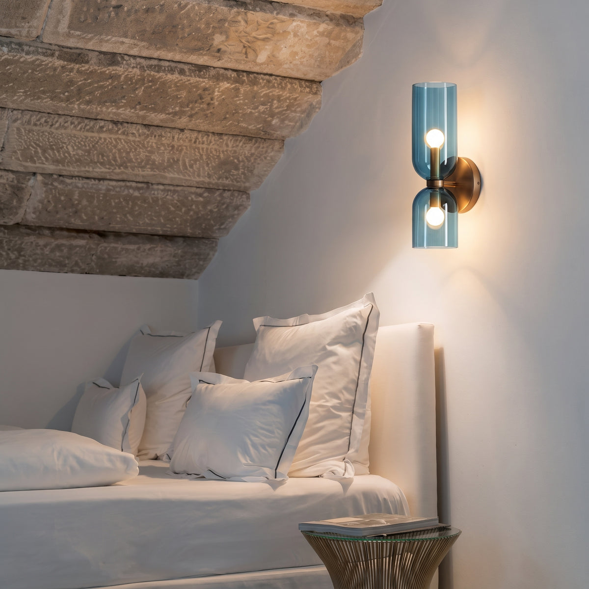 Glass Up And Down Wall Light