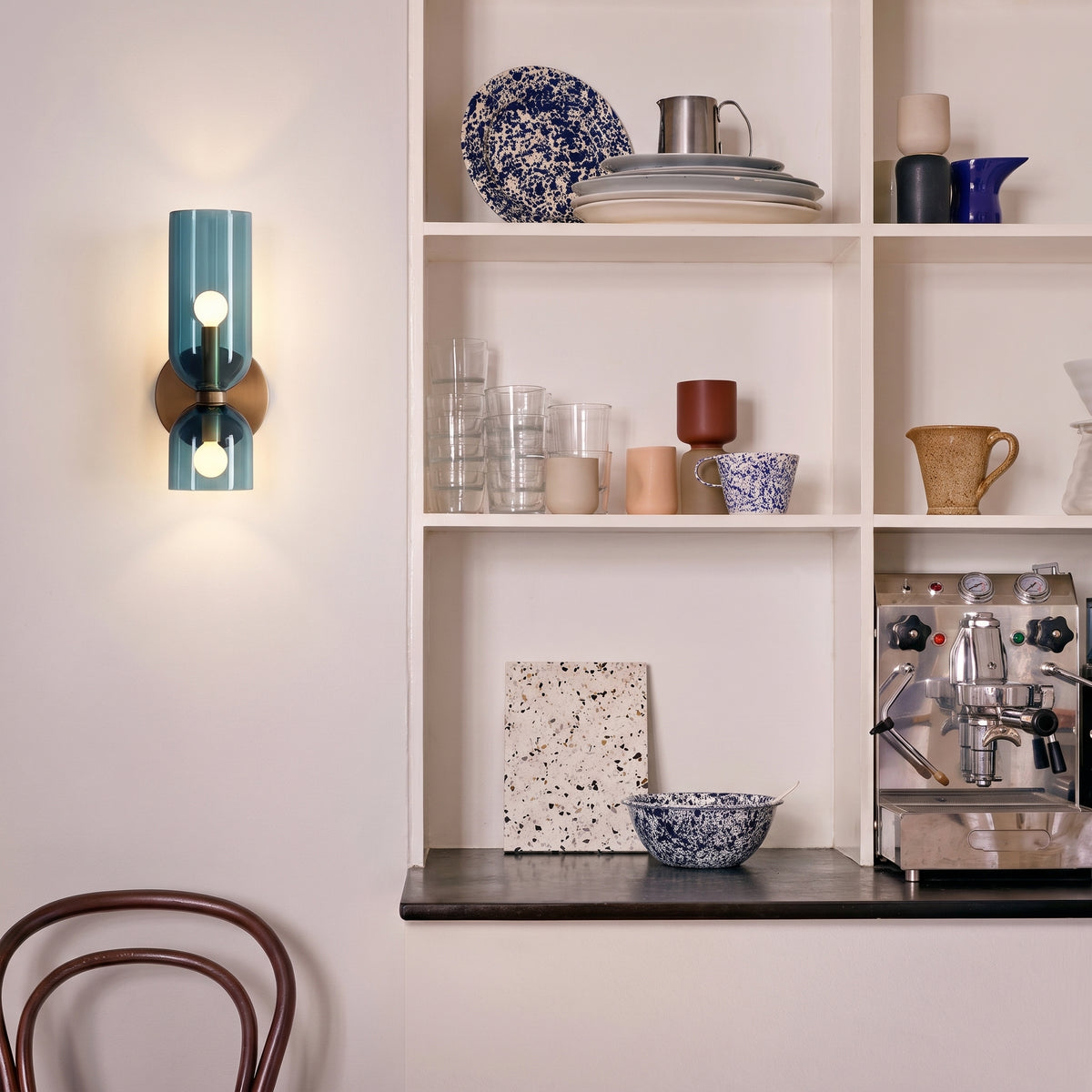 Glass Up And Down Wall Light