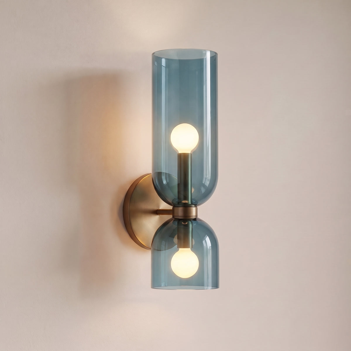 Glass Up And Down Wall Light