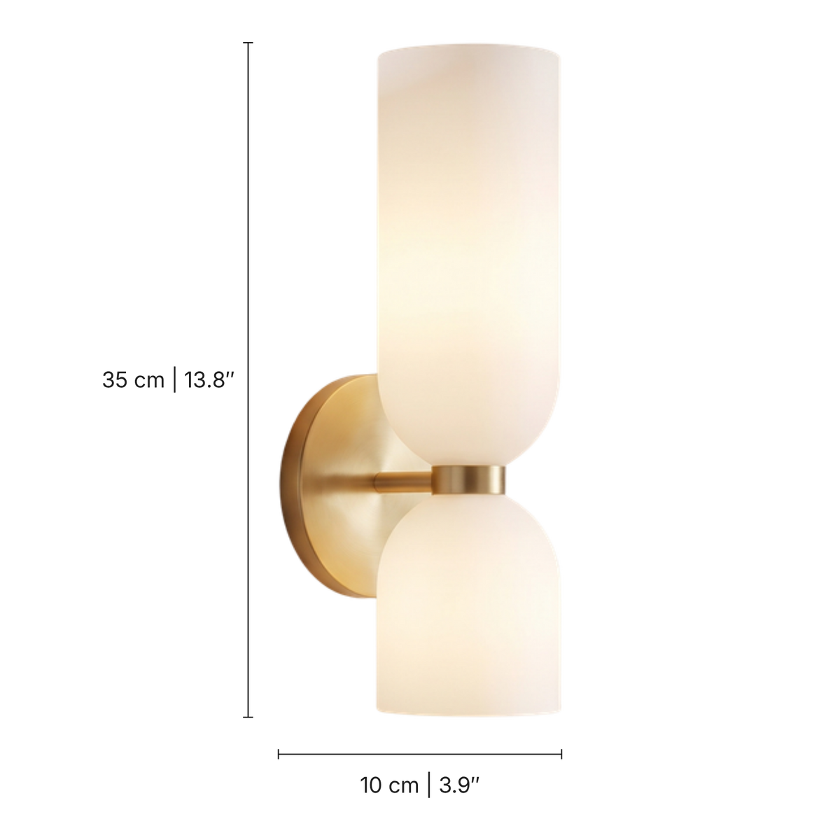 Glass Up And Down Wall Light