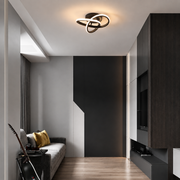 Harure Black Ceiling Light With Remote Dimmer