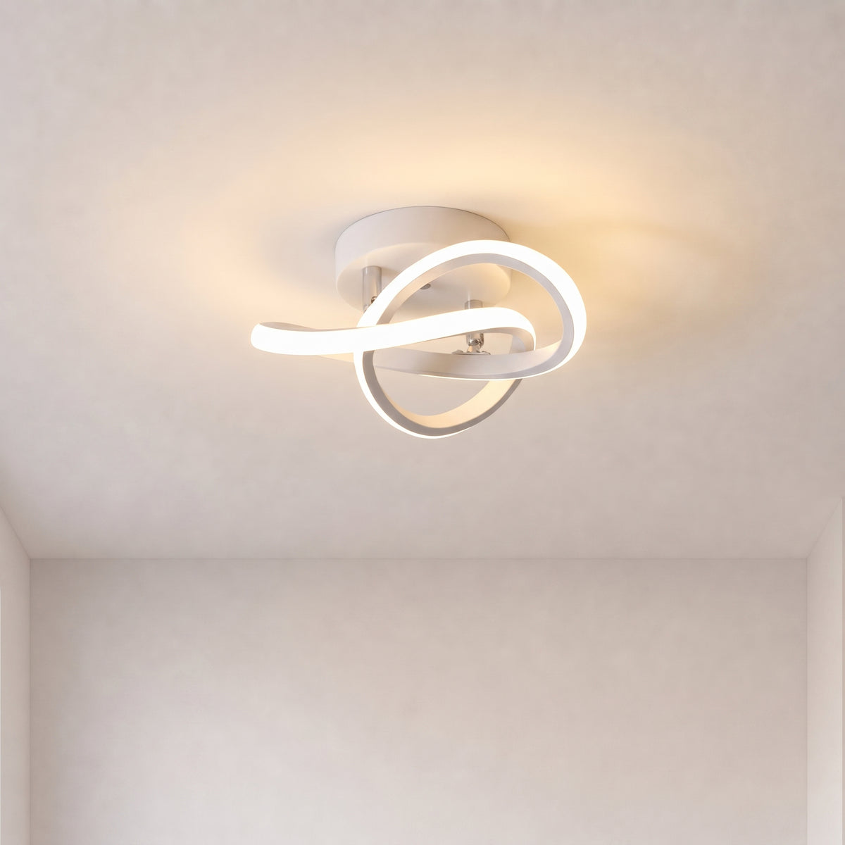 Harure hvid loftslampe med dæmpbar fjernbetjening