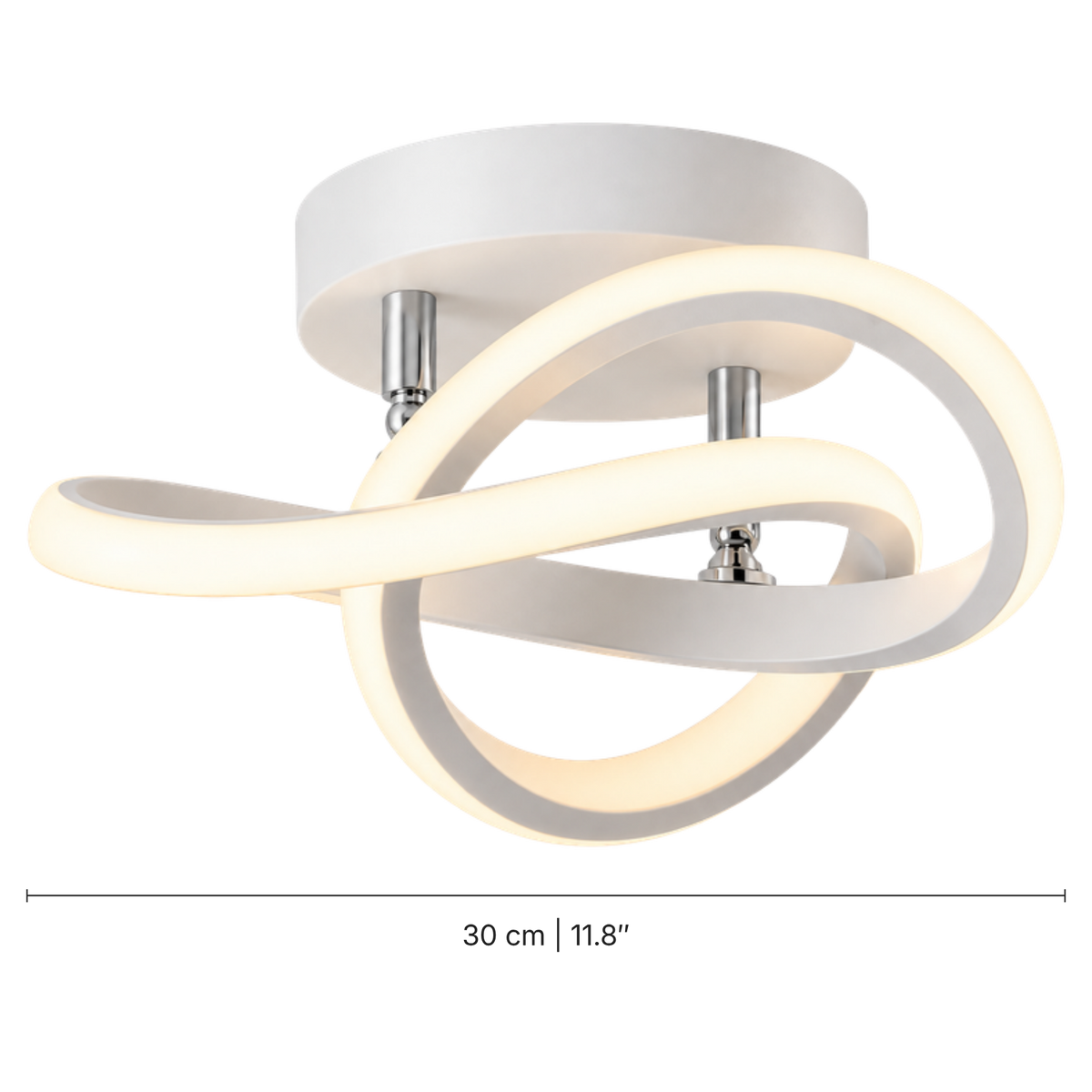 Harure hvid loftslampe med dæmpbar fjernbetjening