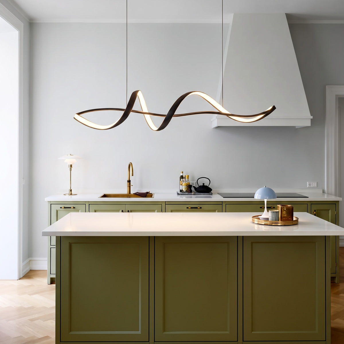 Lámpara colgante moderna Helsiki para mesa de cocina
