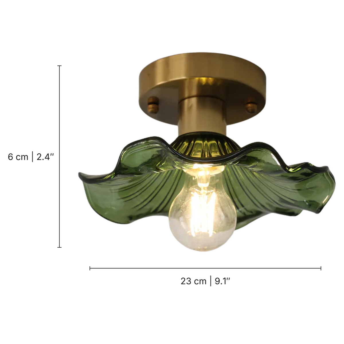 Hibiscus Ceiling Light dimensions