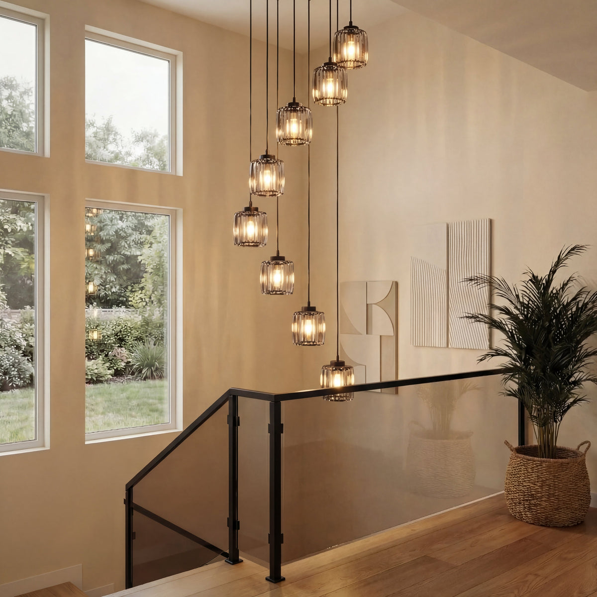 Ida trappelysekrone i krystal