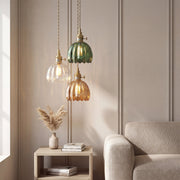 Japanese Glass Pendant Light