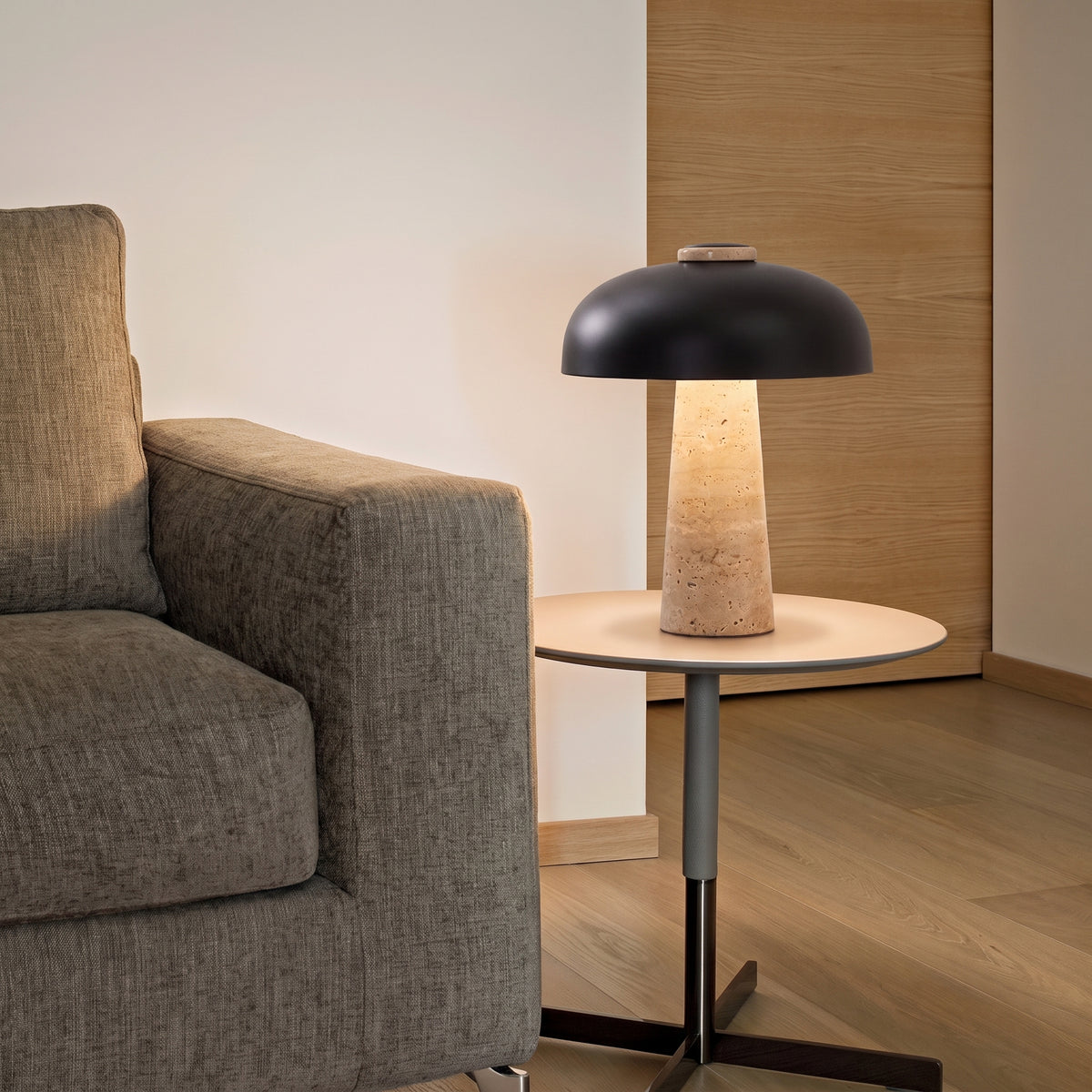 Kupol Travertine Table Lamp