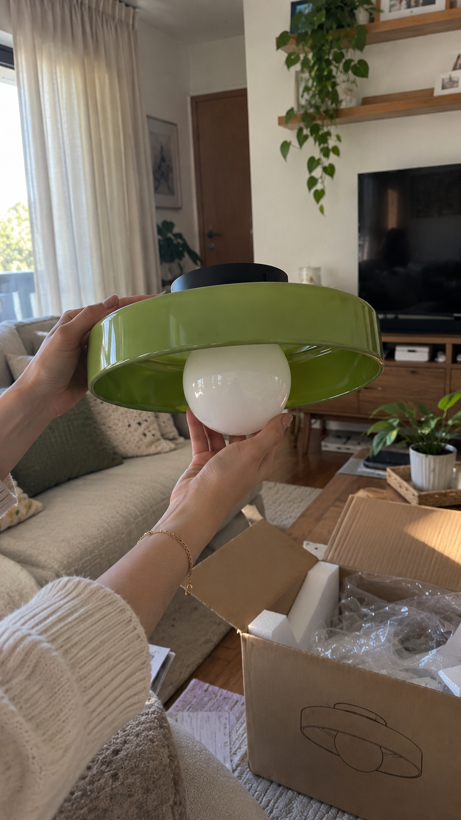 Large Bauhaus Ceiling Light