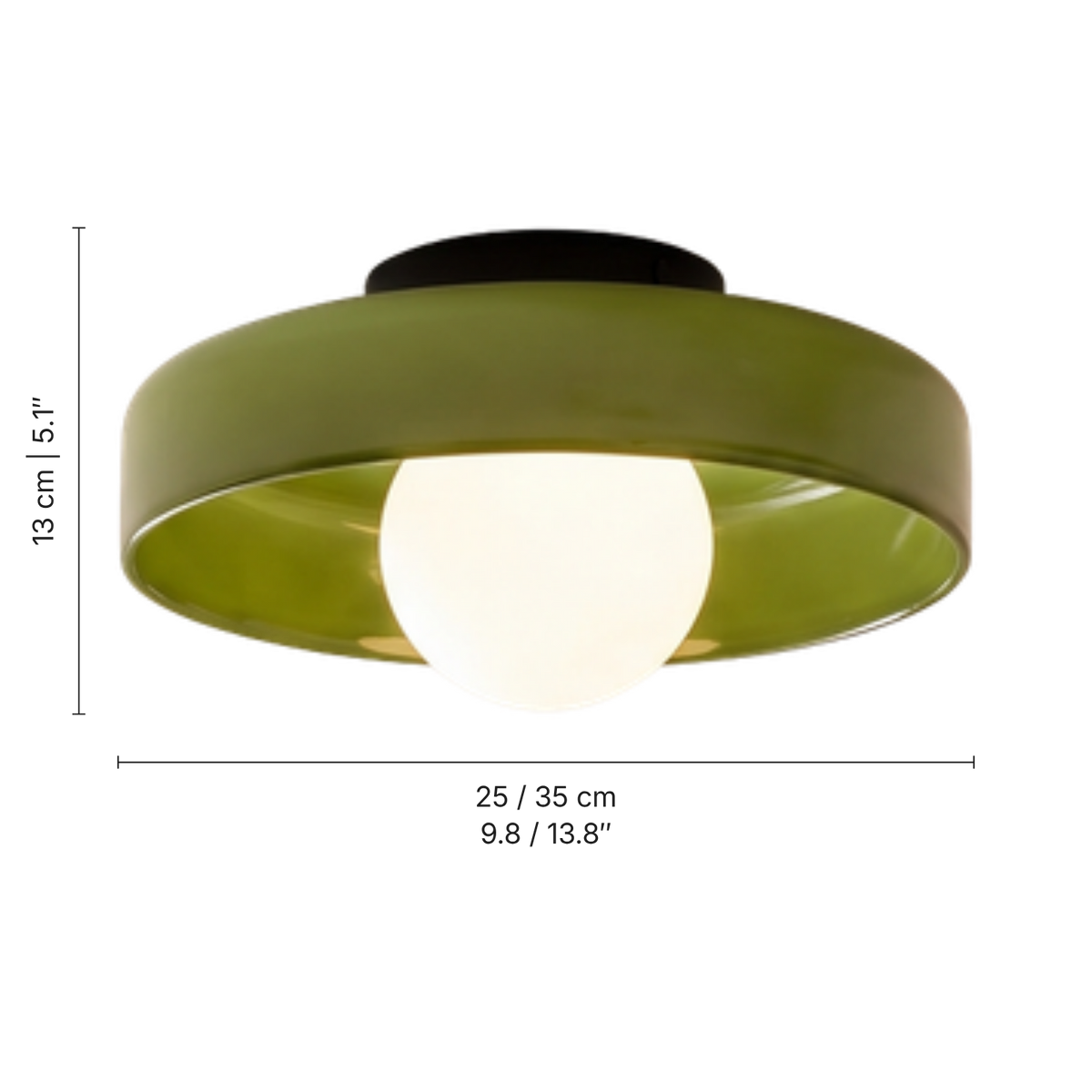 Large Bauhaus Ceiling Light