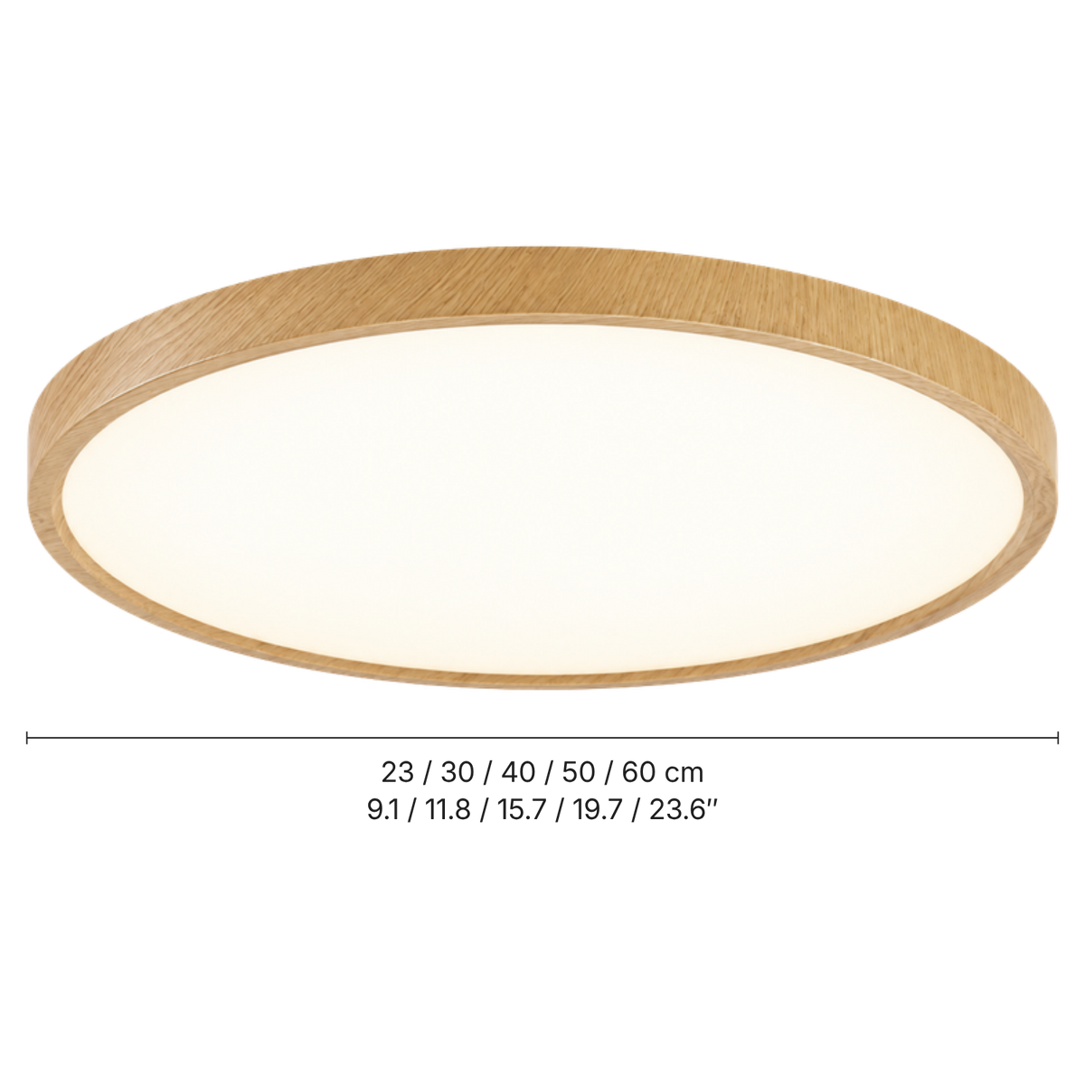 Log Wood Ceiling Light With Remote Dimmer