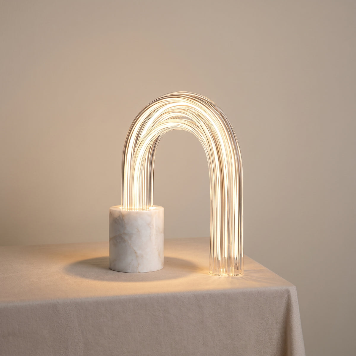 Lucero Marble Raindrop Table Lamp