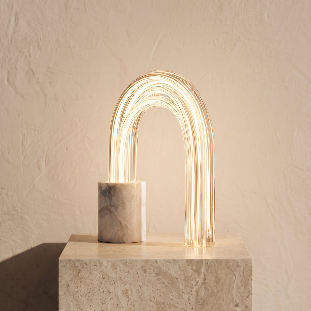Lucero Marble Raindrop Table Lamp