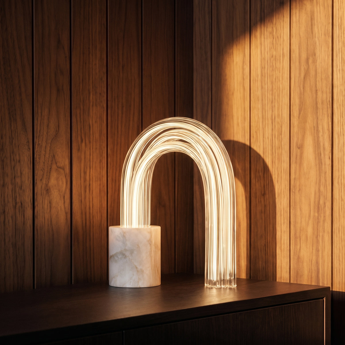 Lucero Marble Raindrop Table Lamp