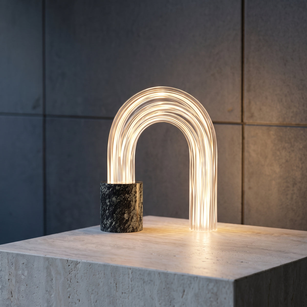 Lucero Marble Raindrop Table Lamp