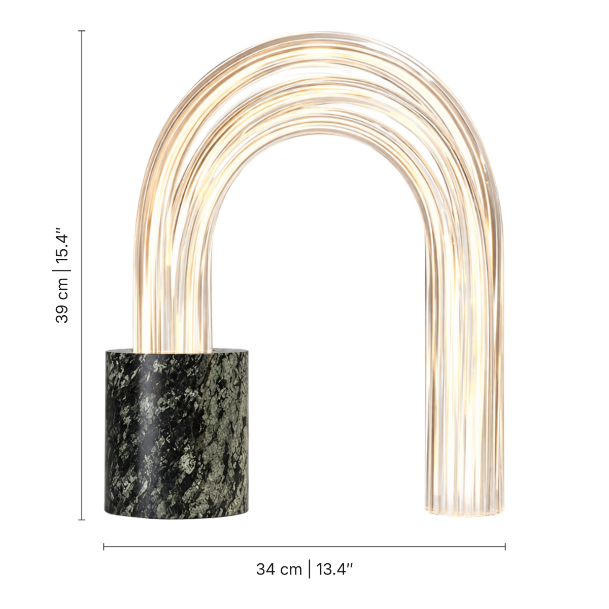 Lucero Marble Raindrop Table Lamp