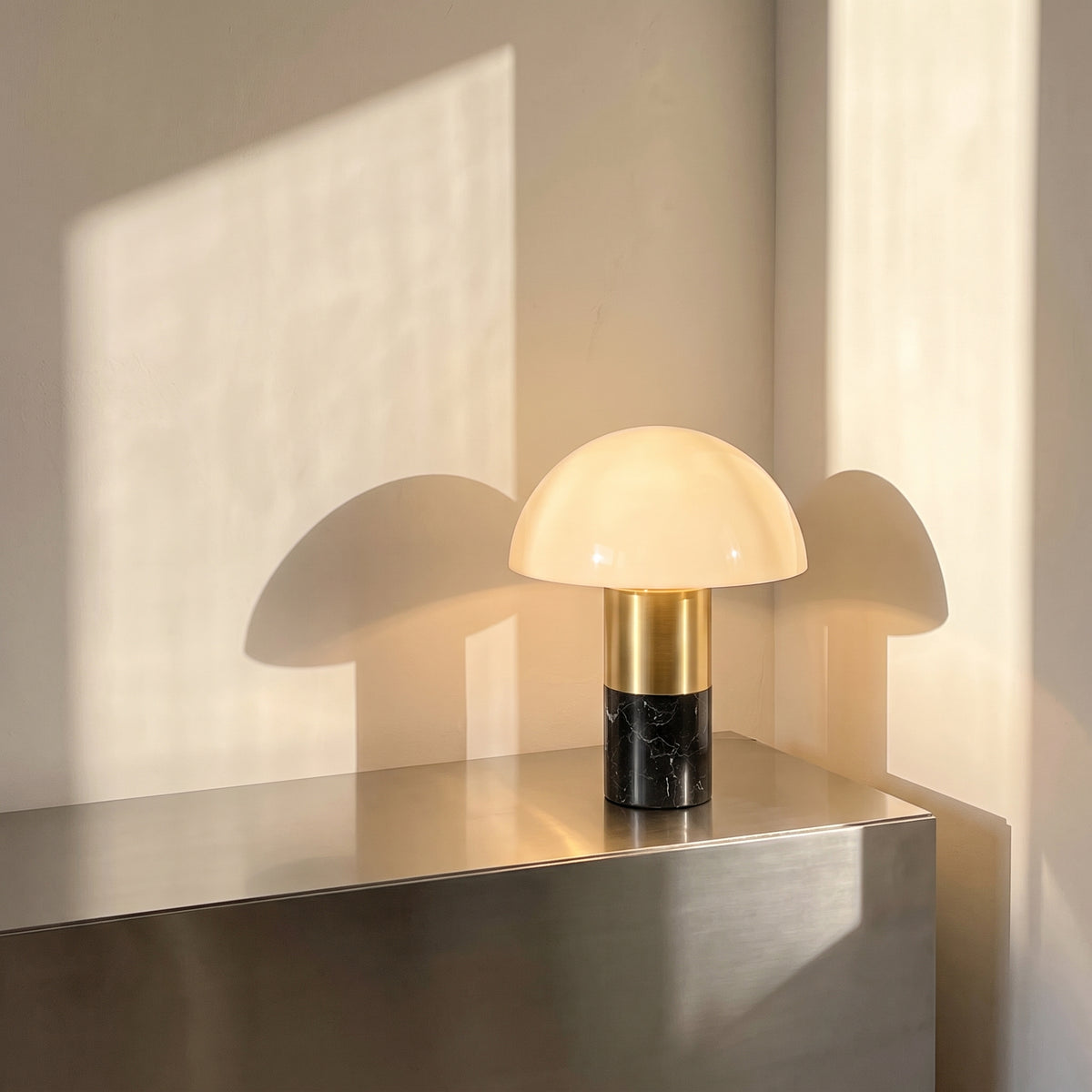 Marble Mushroom Table Lamp